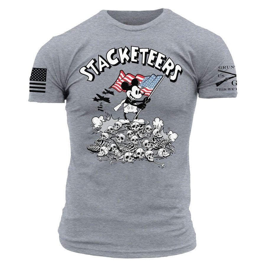 Stacketeers T-Shirt - Dark Heather Gray