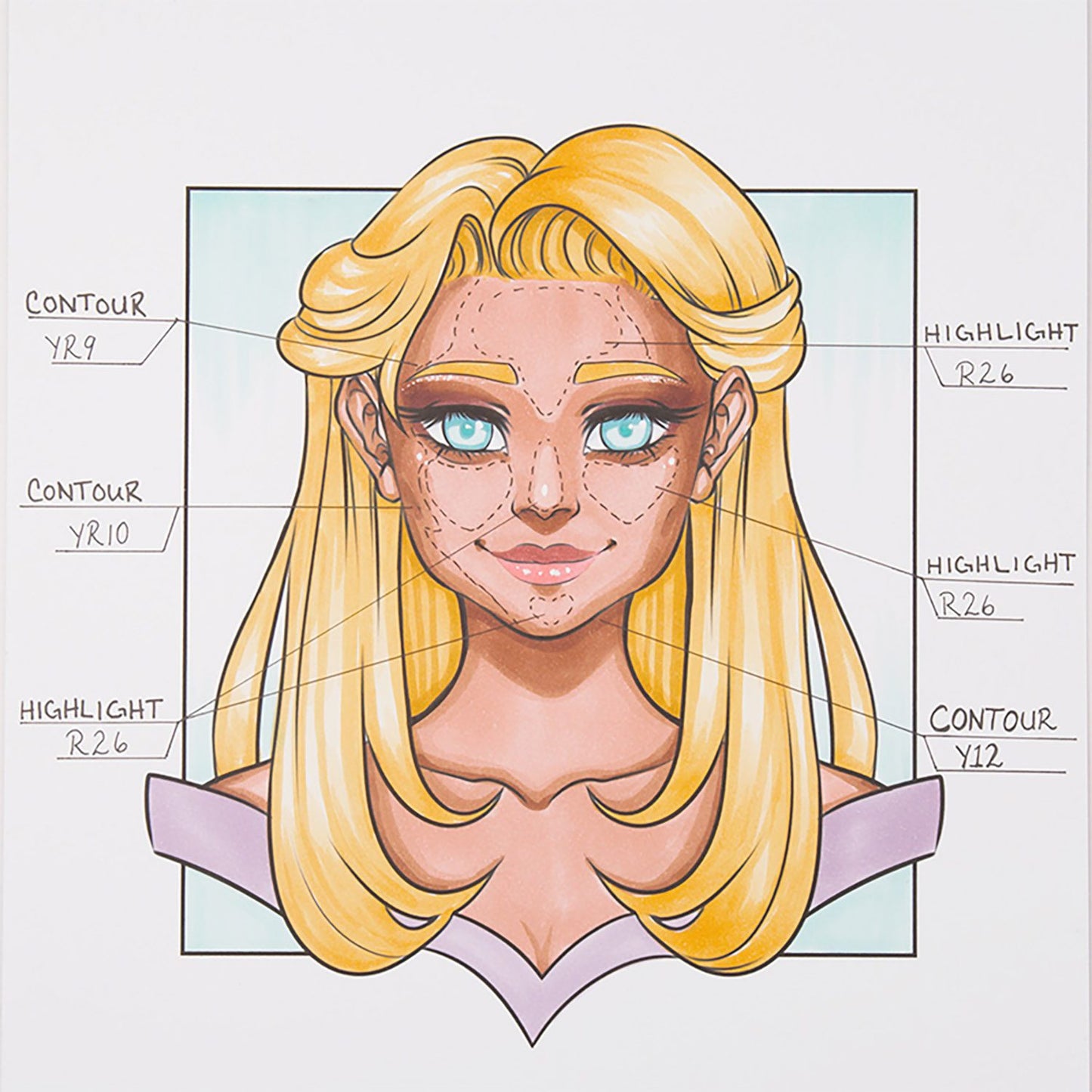 Ohuhu Honolulu 36 Skin Tone Colors Dual Tips Portrait Alcohol Art Markers