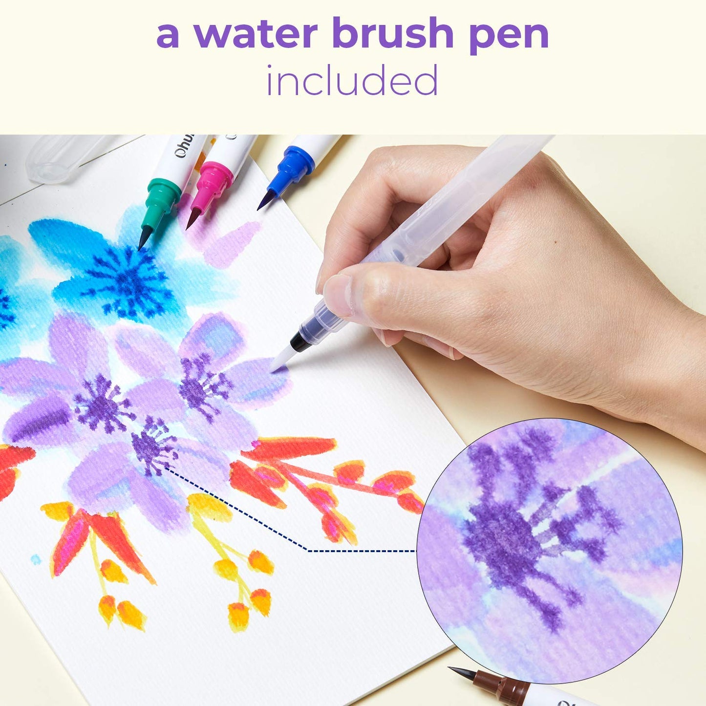 Ohuhu Watercolor Brush Markers Pens Set-Clearance products