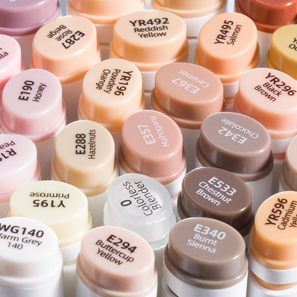 Ohuhu Oahu 36 Skin Tone Colors Dual Tips Alcohol Art Markers, Fine & Chisel