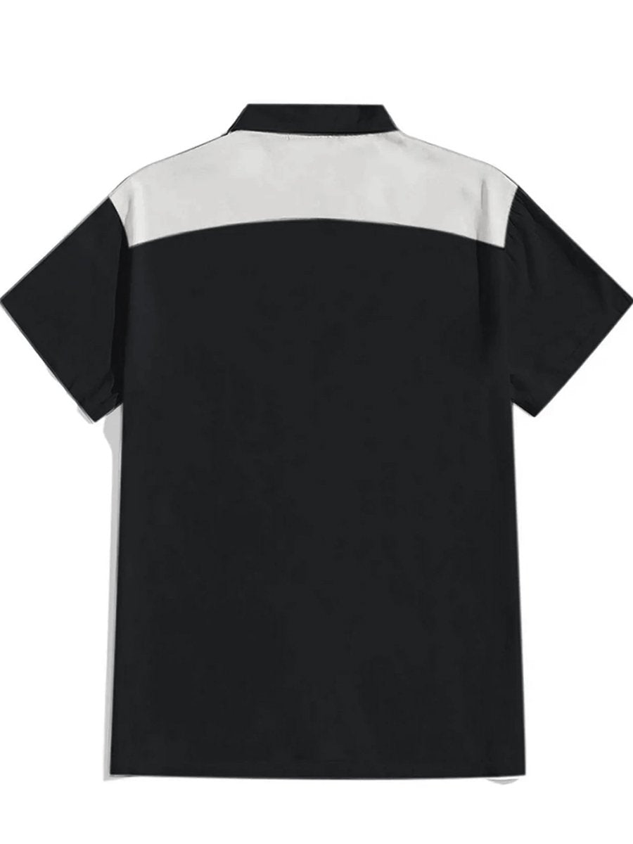 Men's Western Casual Lapel Short Sleeve Shirt