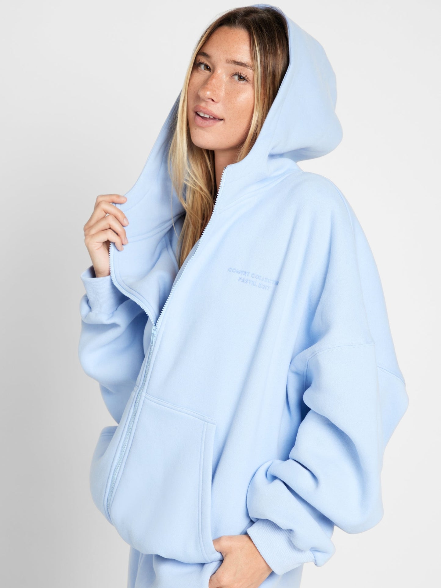 Pastel Zip Hoodie