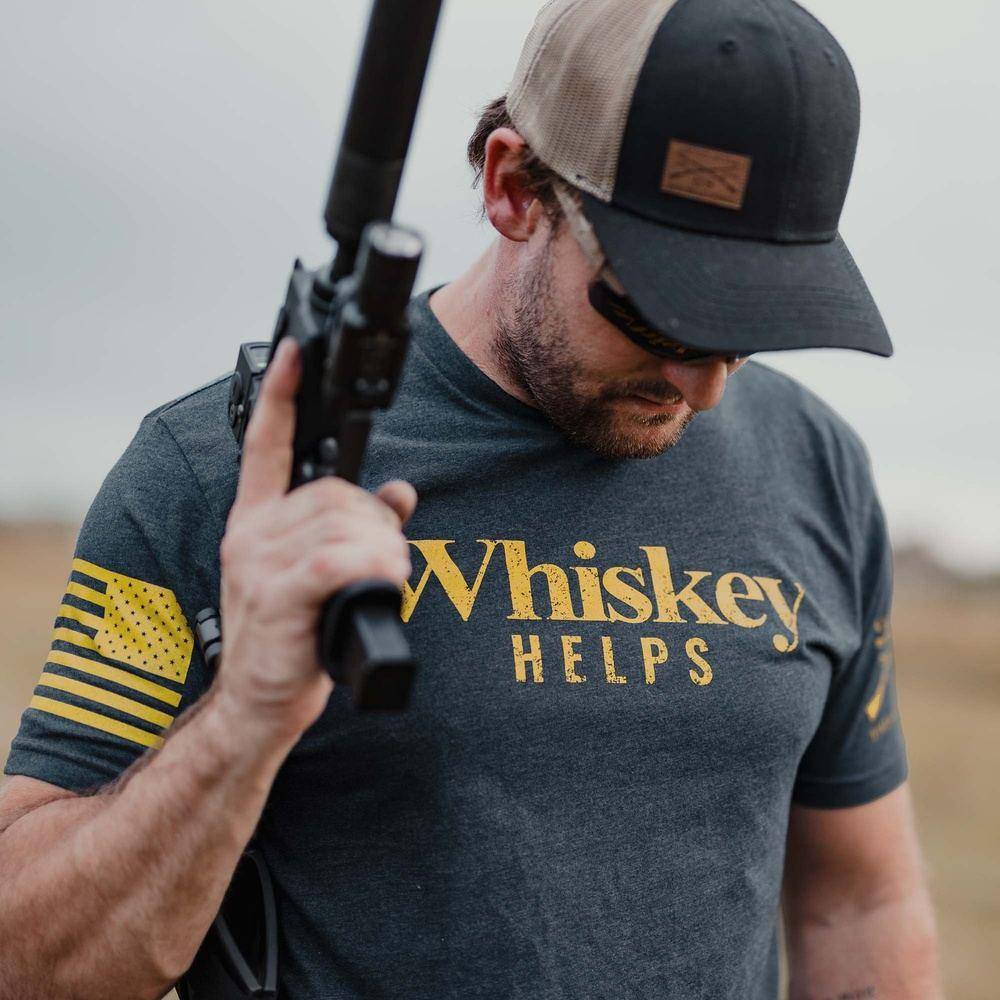 Whiskey Helpsâ„? T-Shirt - Midnight Navy
