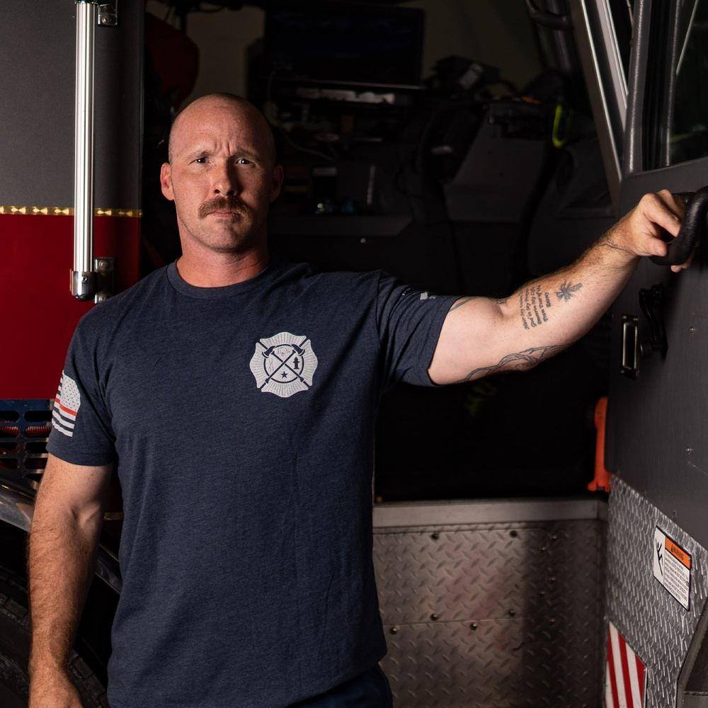 Wherever Flames May Rage T-Shirt - Navy