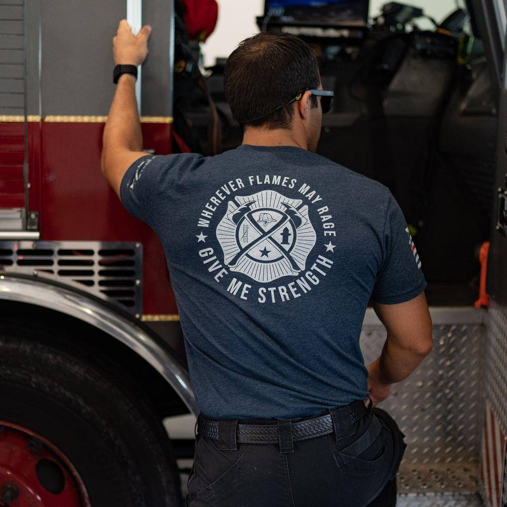 Wherever Flames May Rage T-Shirt - Navy