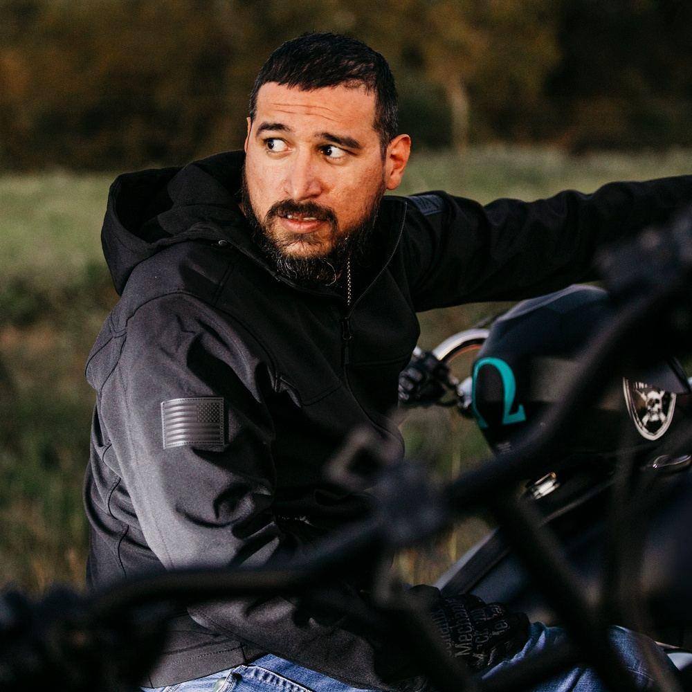 Men's Soft Shell Hoodie - Black