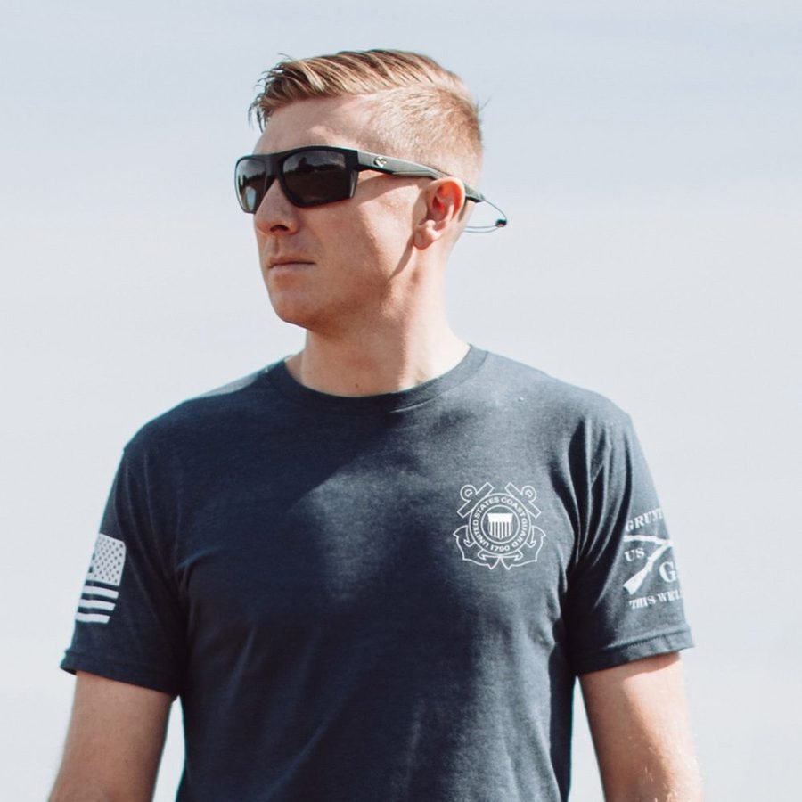USCG - Guardians Of The Waves T-Shirt - Midnight Navy