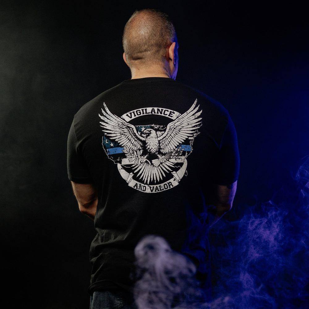 Vigilance and Valor T-Shirt - Black