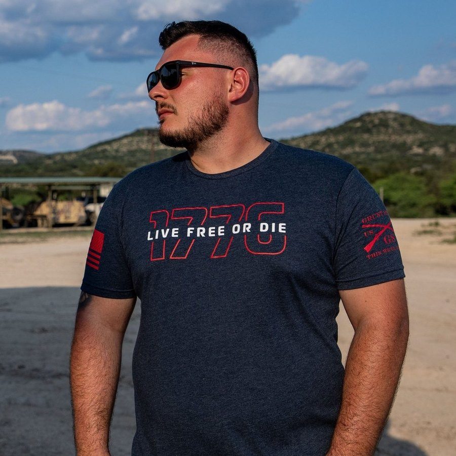 Live Free Or Die '76 T-Shirt - Midnight Navy