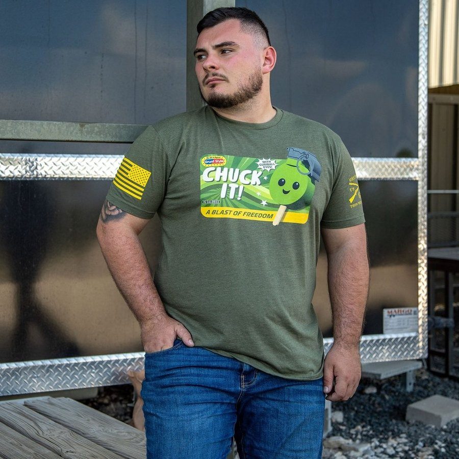Chuck It T-Shirt - Military Green