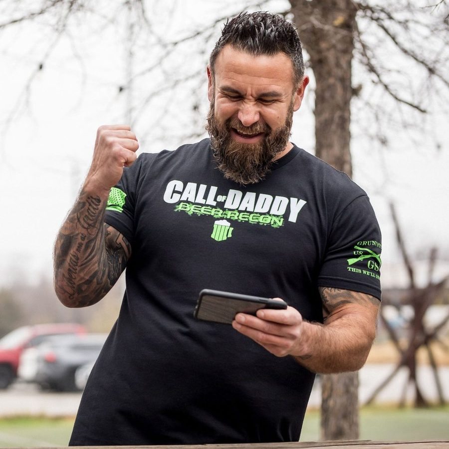 Call Of Daddy T-Shirt - Black