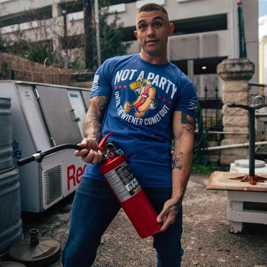 Wiener Party T-Shirt - Royal