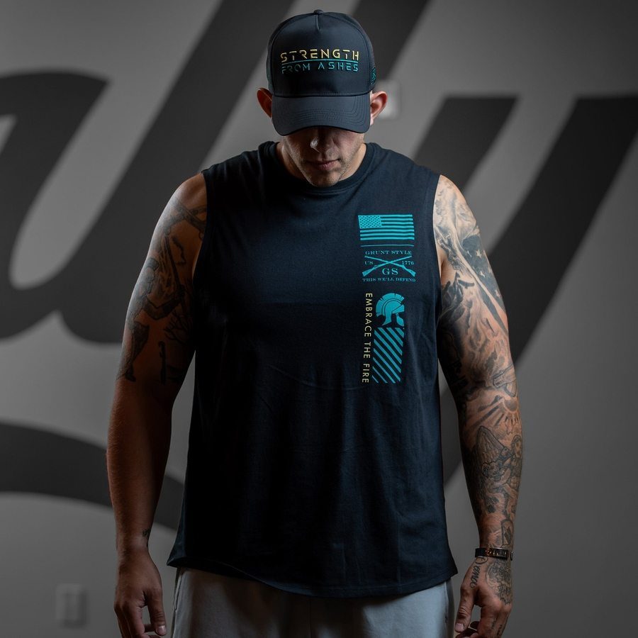 Strength From Ashes Muscle Tank - Black