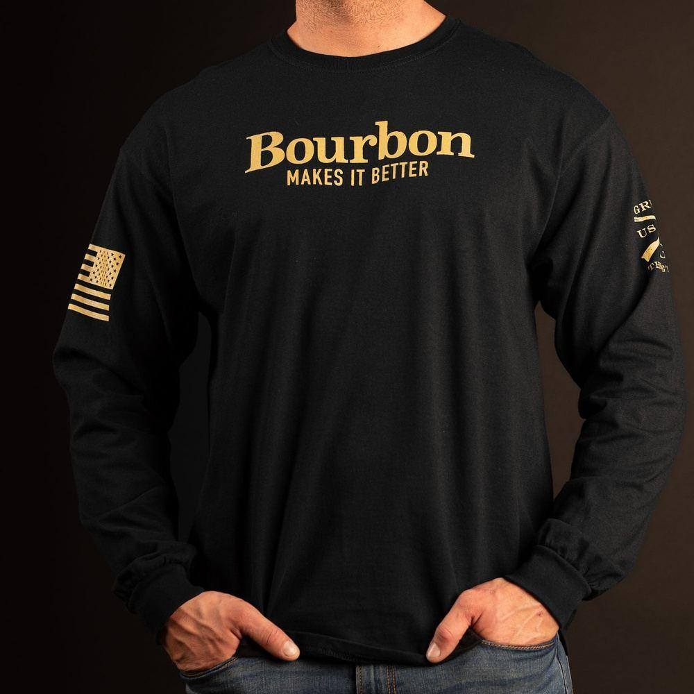 Bourbon Makes It Better Long Sleeve - Black