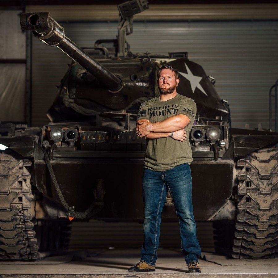 Prepare To Mount T-Shirt - Military Green