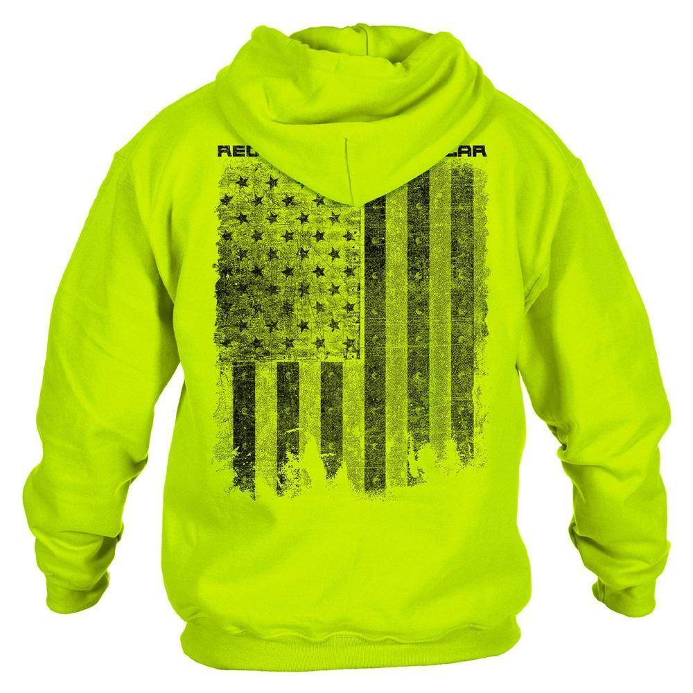 Red Blood Blue Collar® Hoodie - Safety Green