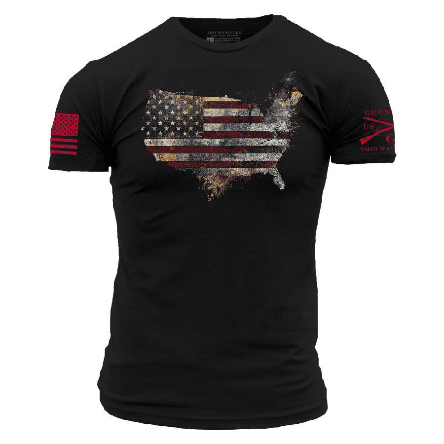 Red Blood Nation T-Shirt - Black