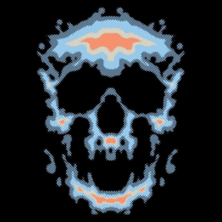 Infrared Skull T-Shirt - Black
