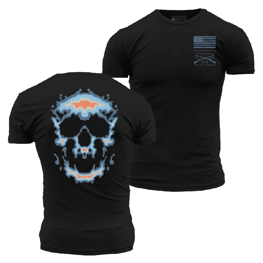 Infrared Skull T-Shirt - Black