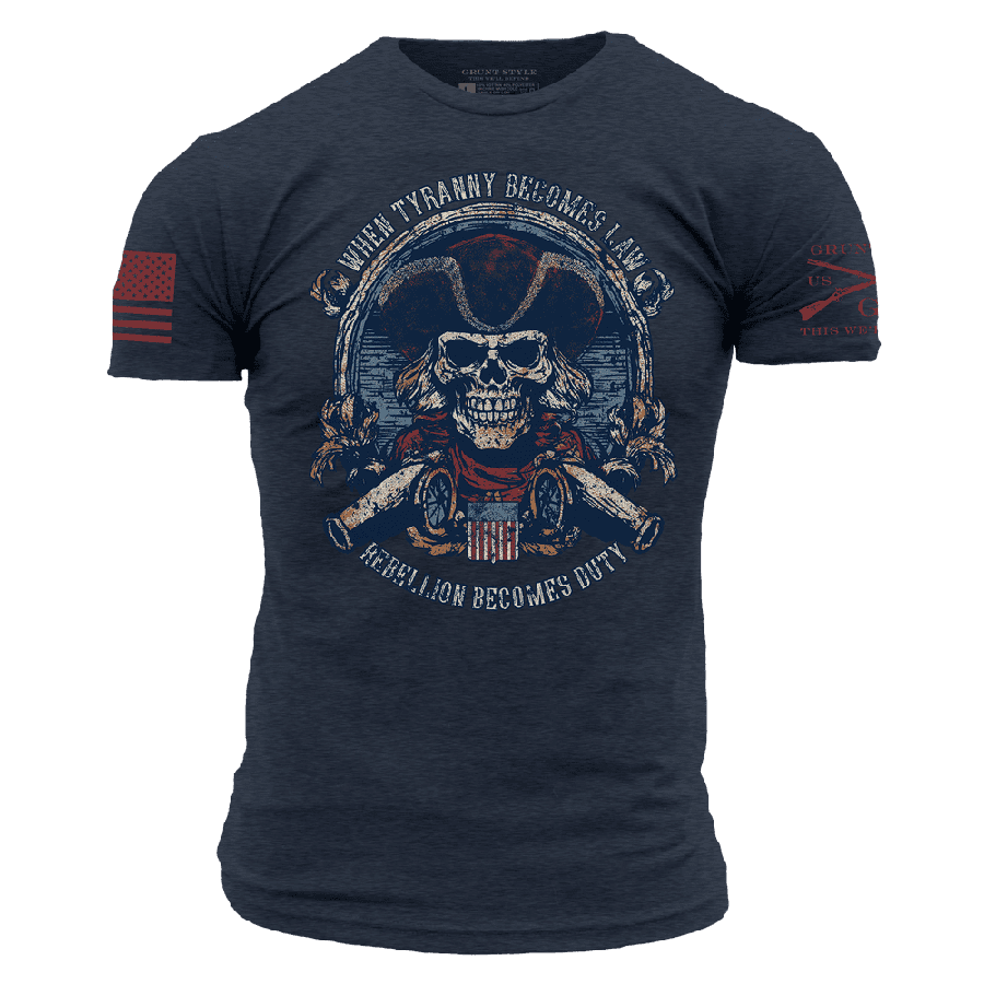 Rebellion Becomes Duty T-Shirt - Midnight Navy