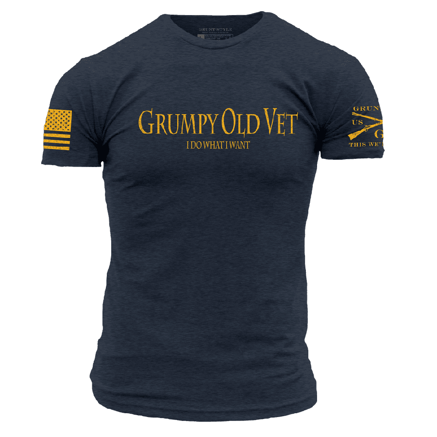 Grumpy Old Vet T-Shirt - Midnight Navy