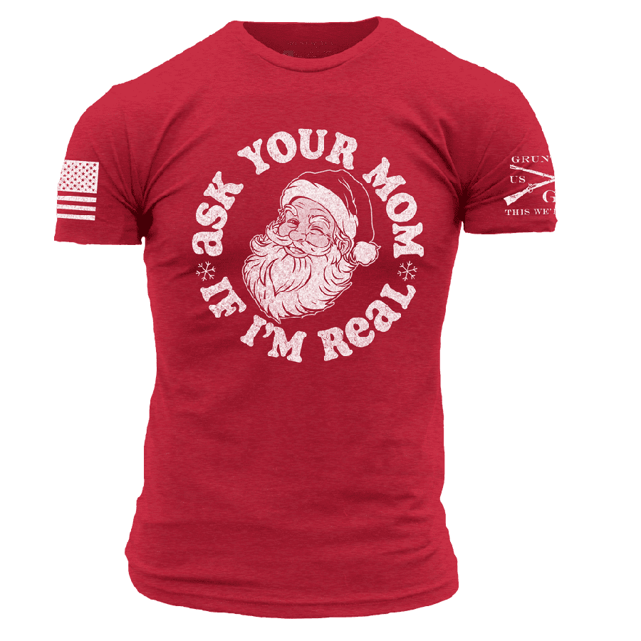 Ask Your Mom T-Shirt - Red