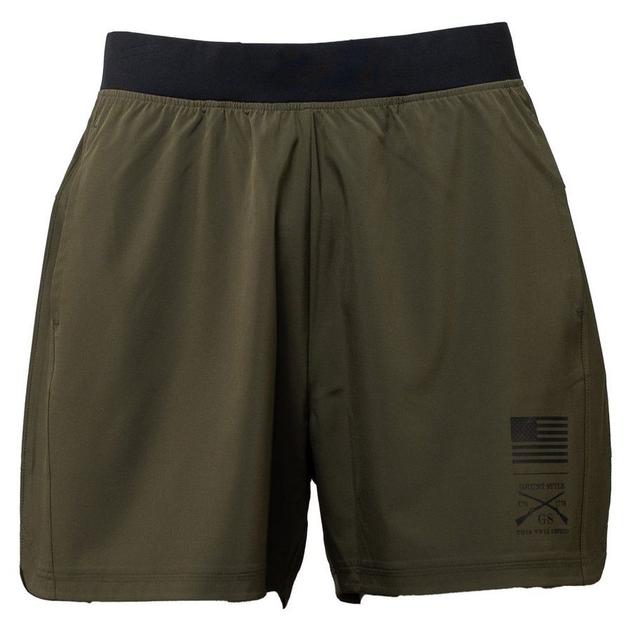 Men's Training Shorts - Military Green