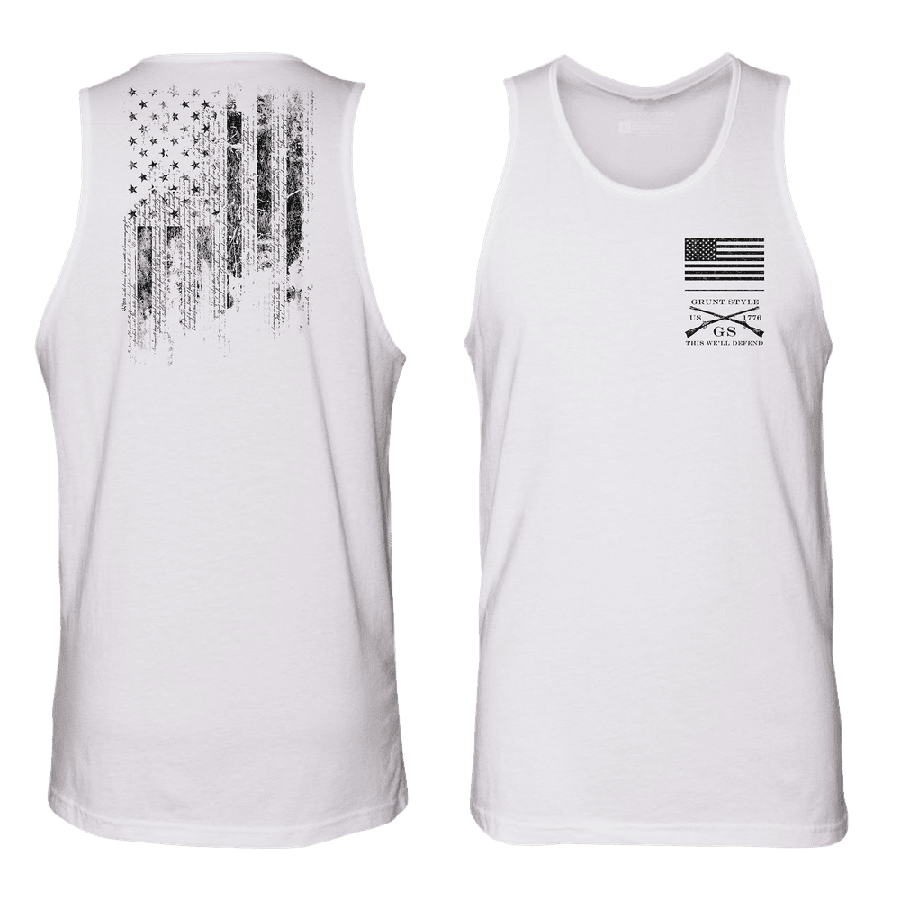 1776 Flag Tank - White