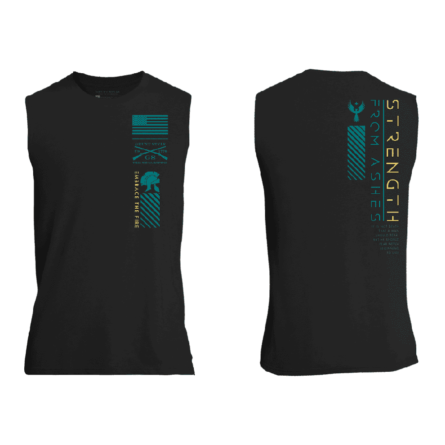 Strength From Ashes Muscle Tank - Black