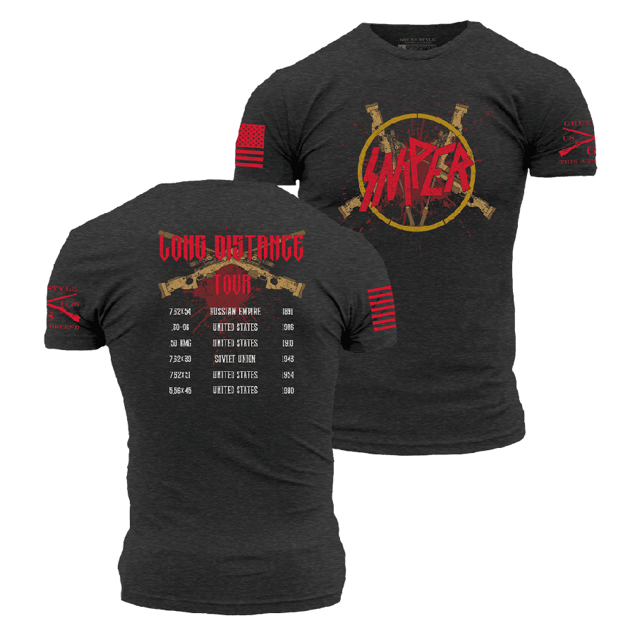 Sniper Tour T-Shirt - Charcoal