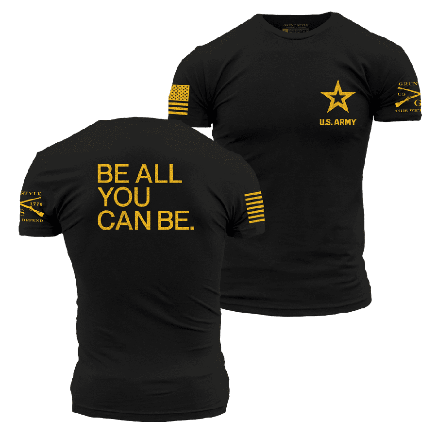 Army Be All You Can Be T-Shirt - Black