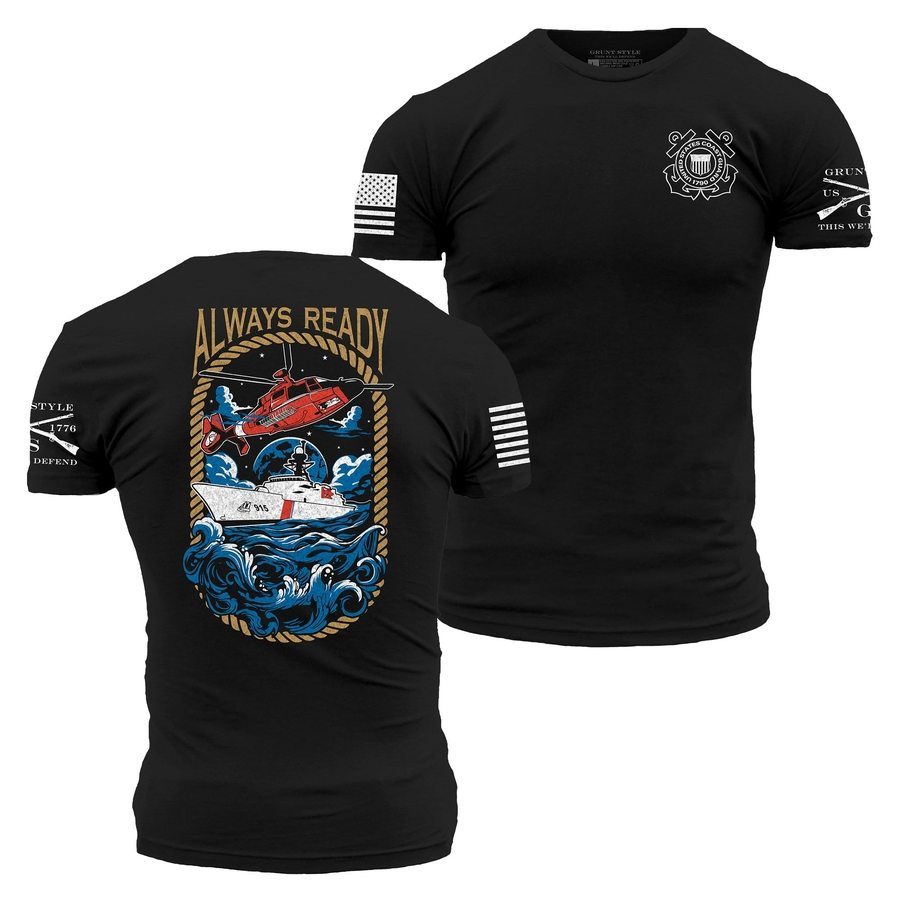 USCG - Always Ready T-Shirt - Black