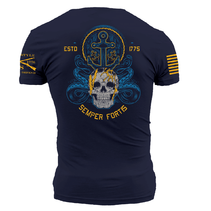 USN - Men's Semper Fortis T-Shirt - Navy