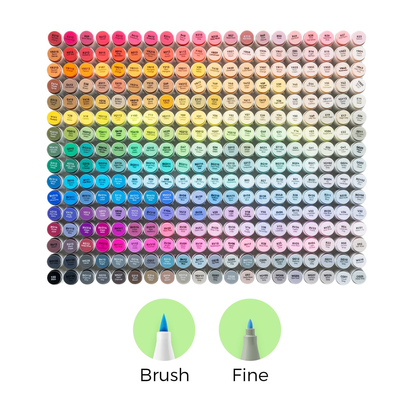 Ohuhu Honolulu 320 Colors Dual Tips Alcohol Art Markers
