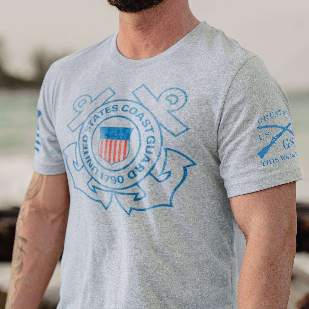 USCG - Logo T-Shirt - Heather Grey