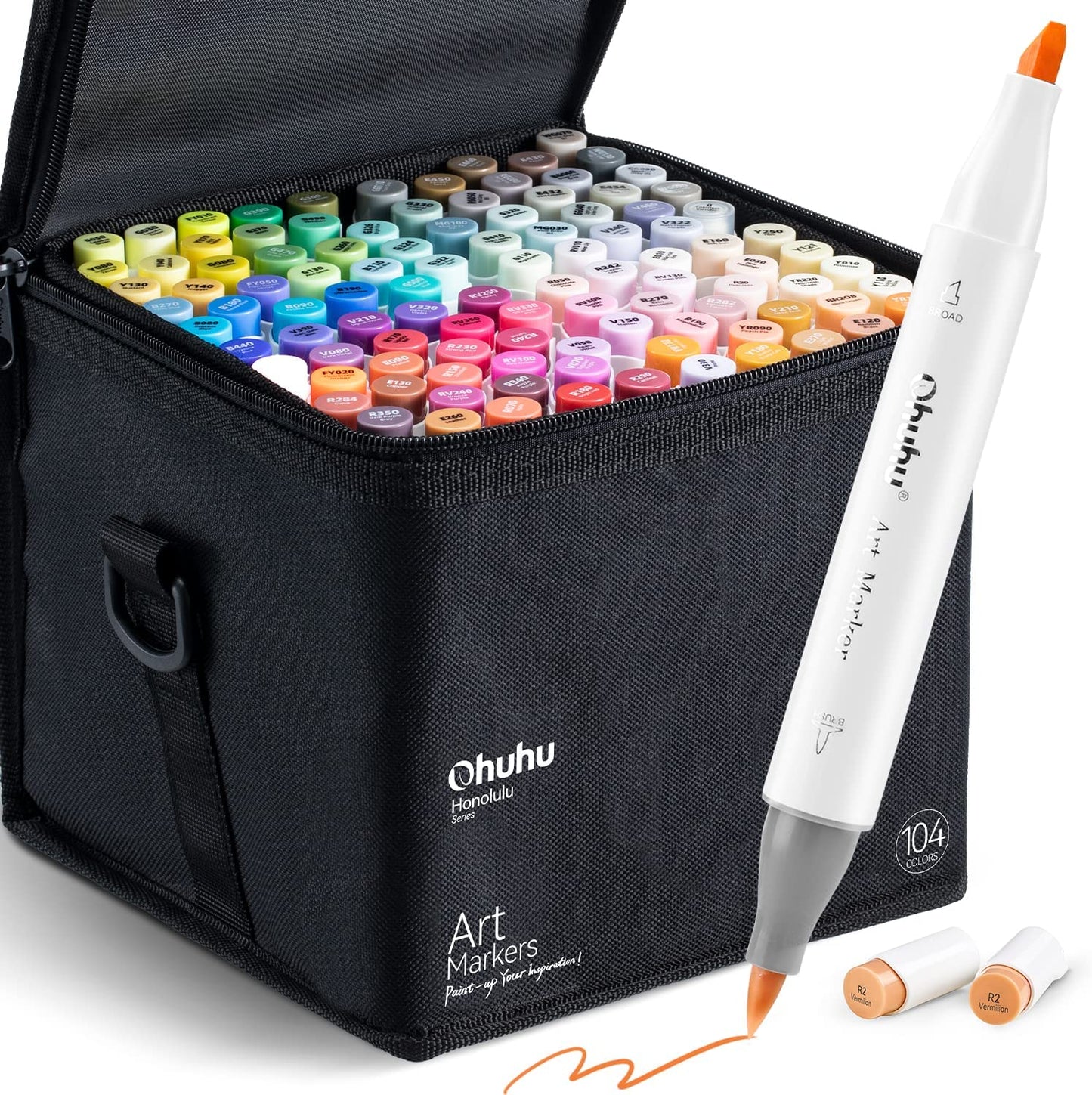 Ohuhu Honolulu 104 Colors Dual Tips Alcohol Art Markers