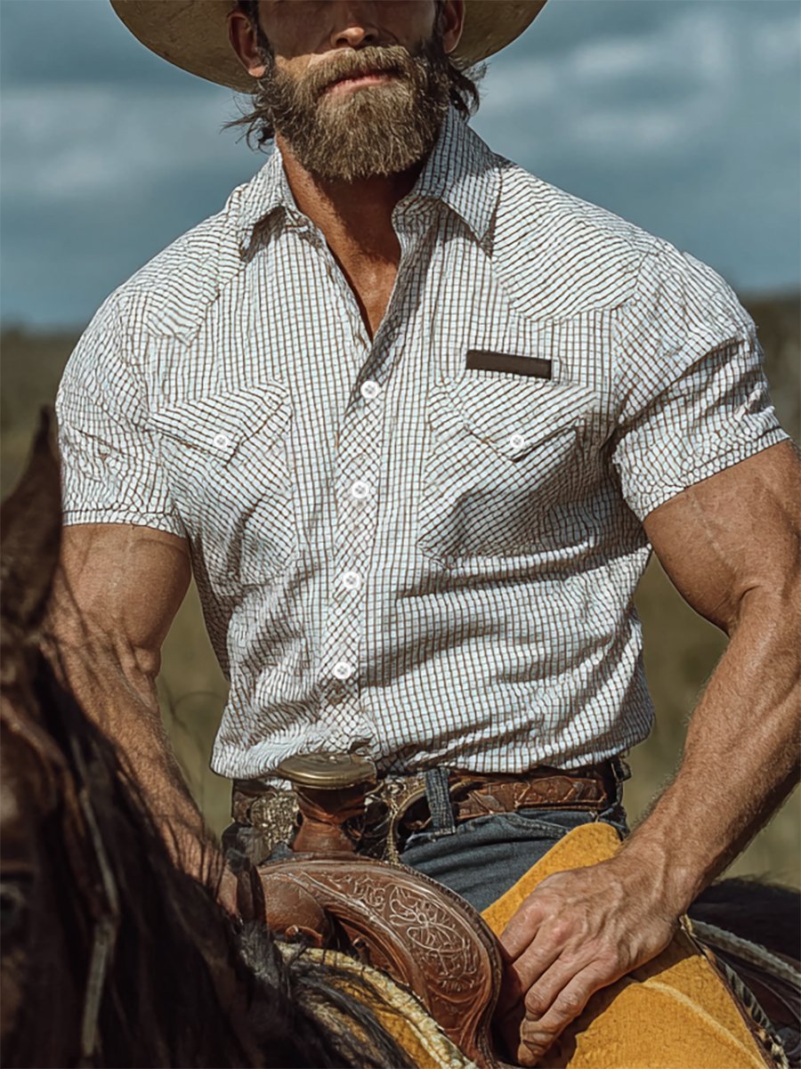 Men's Western Yoke Short Sleeve Shirt