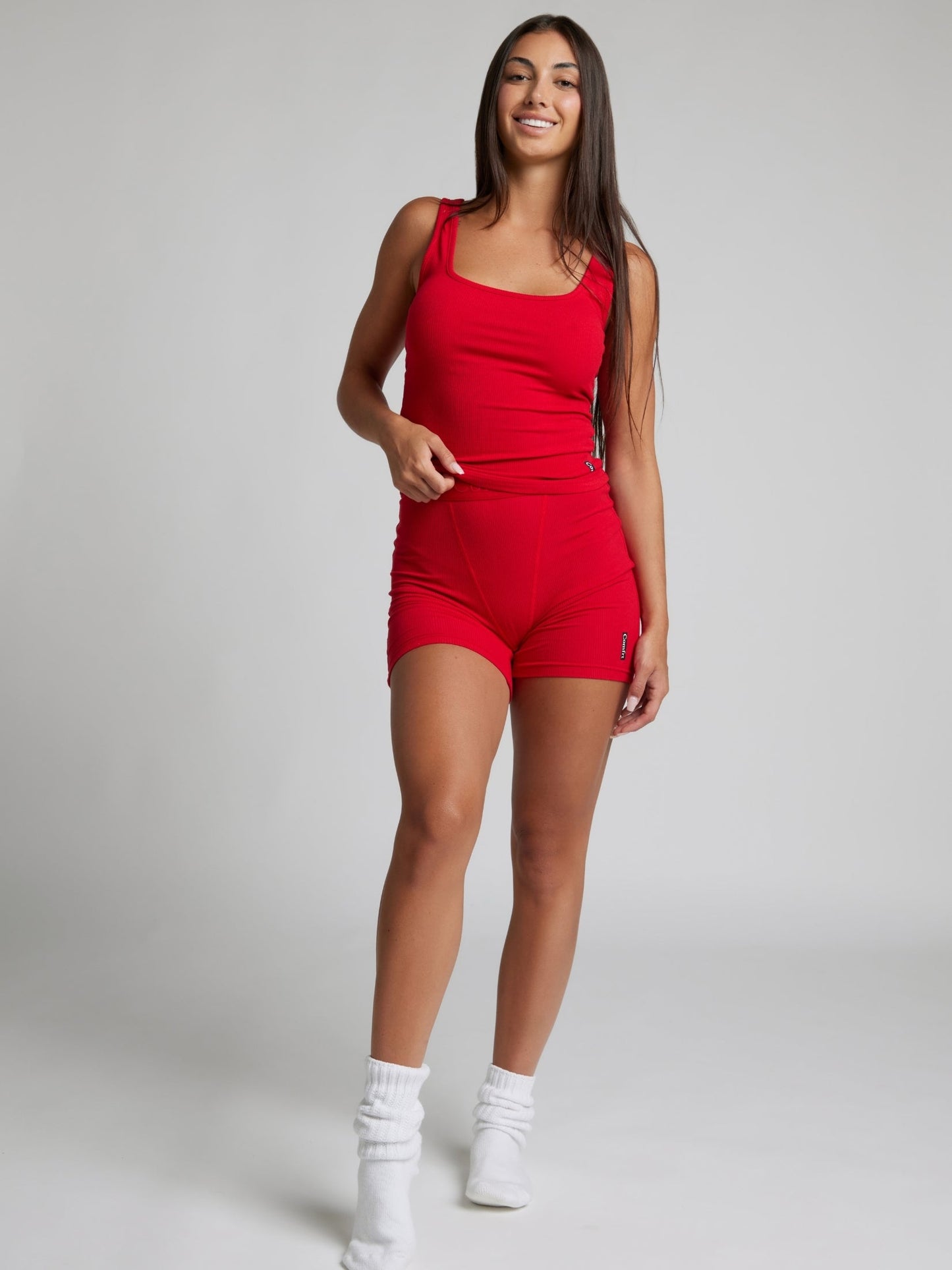 Rib Contour Waist Length Tank