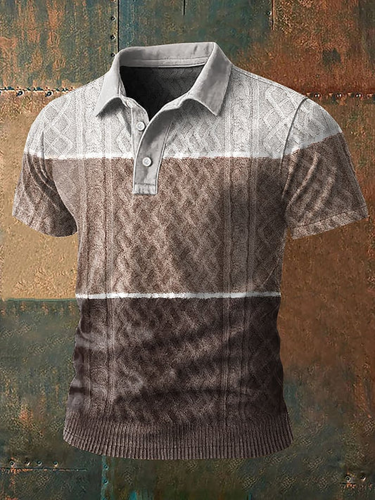 Men's Retro Western Antler Print Casual Top