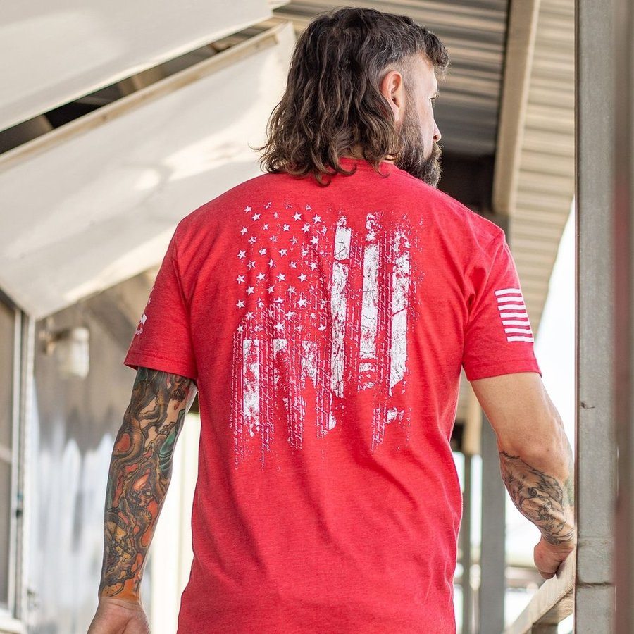 1776 Flag T-Shirt - Red