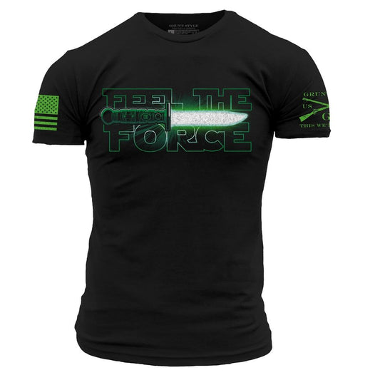 Feel The Green Force T-Shirt - Black