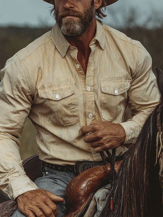 Men's Western Long Sleeve Shirt