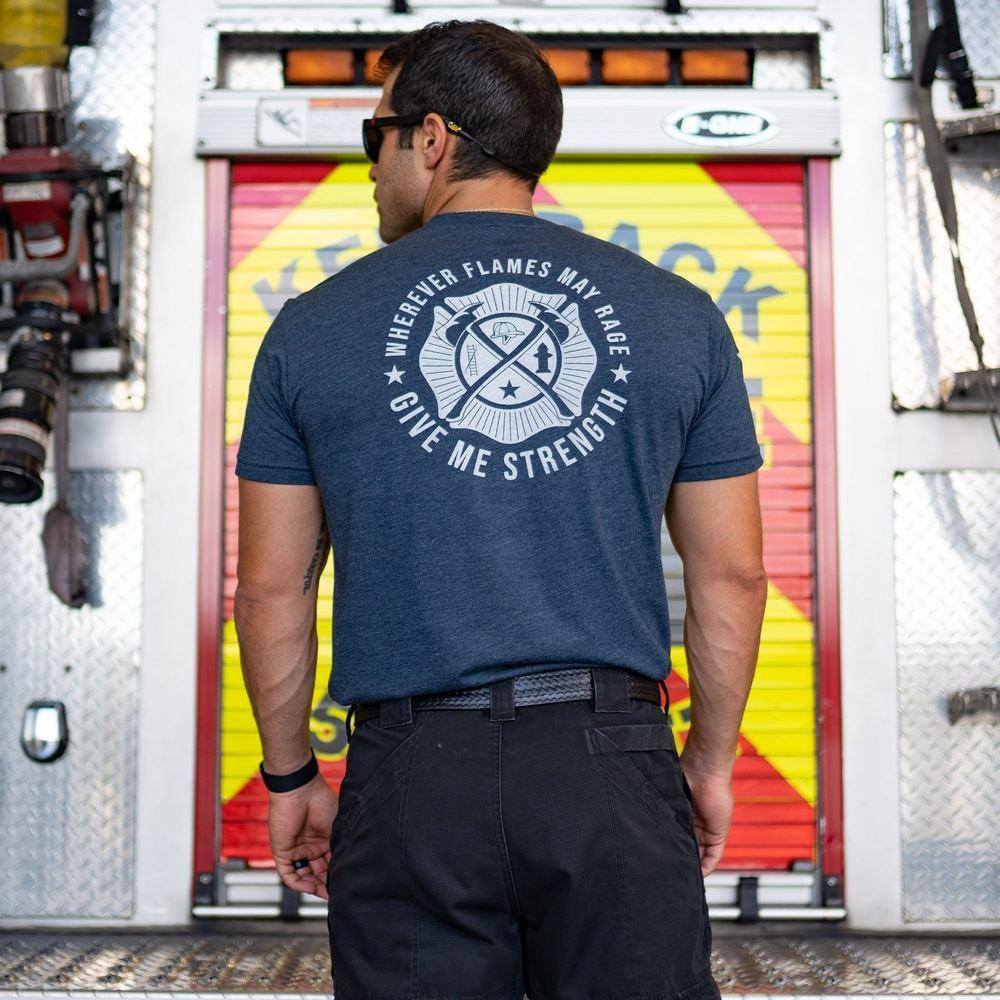Wherever Flames May Rage T-Shirt - Navy
