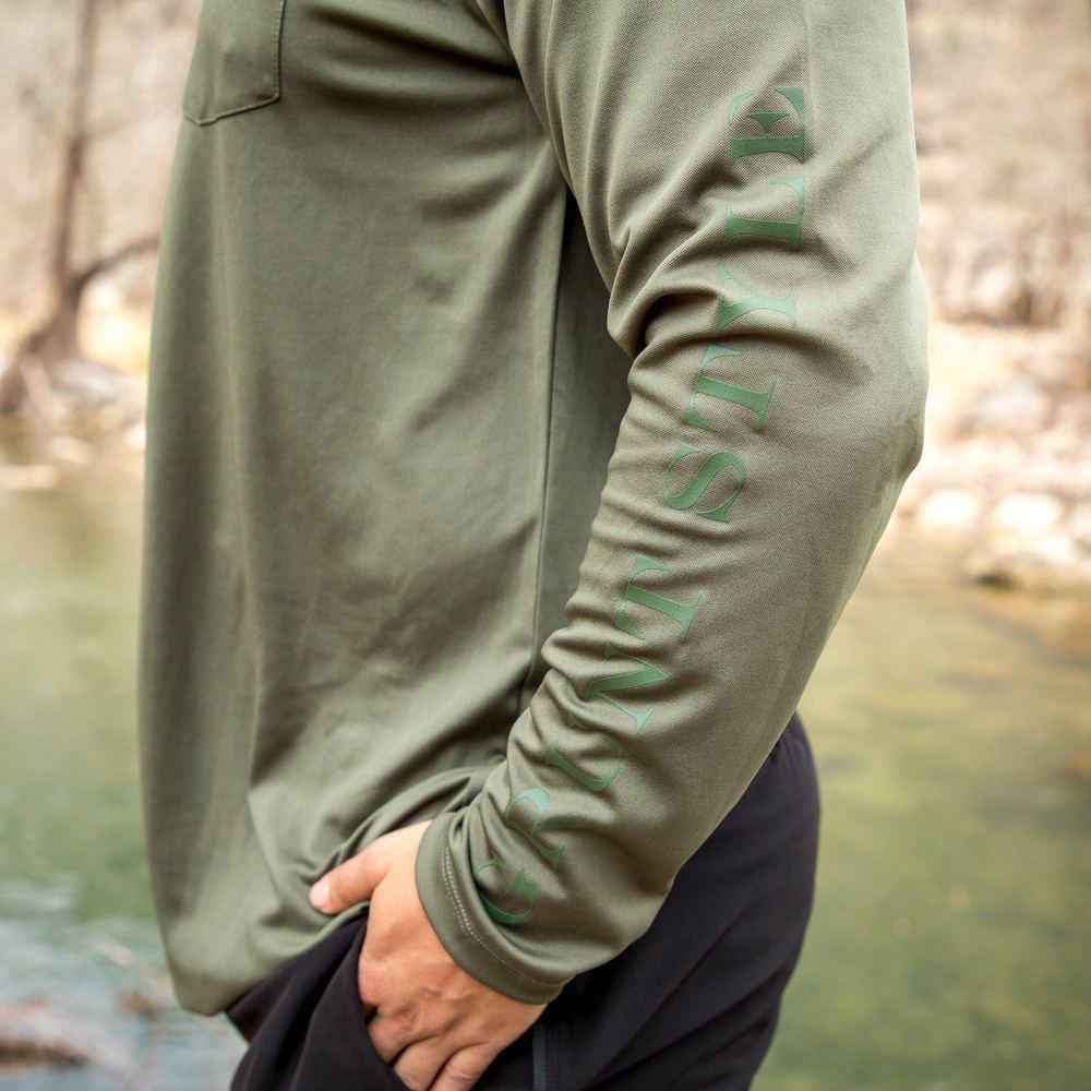 GS Long Sleeve Performance Crew - Olive
