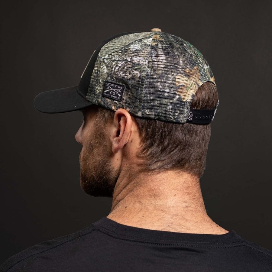 Embroidered American Flag Realtree Edge® Camo Mesh Hat