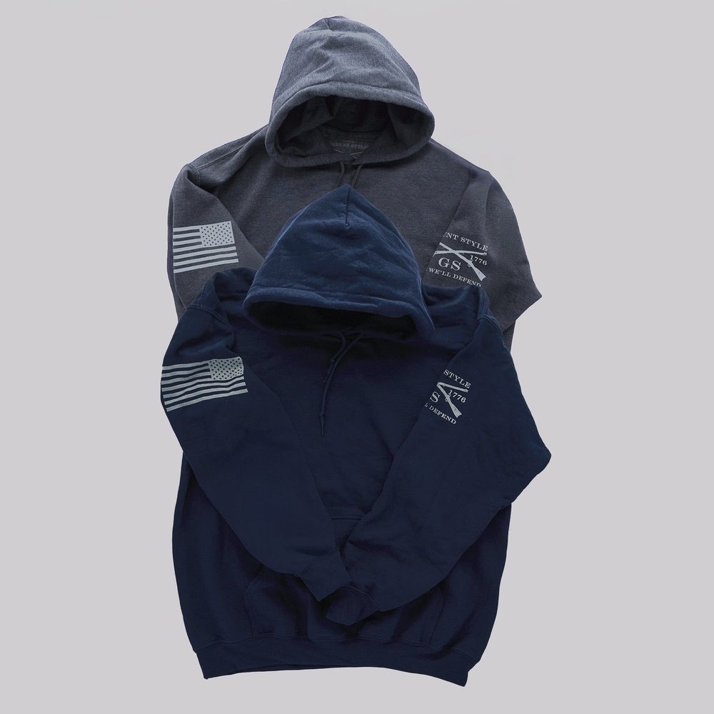 Standard Issue Core Basic Hoodie 2 Pack - Navy & Dark Heather Gray