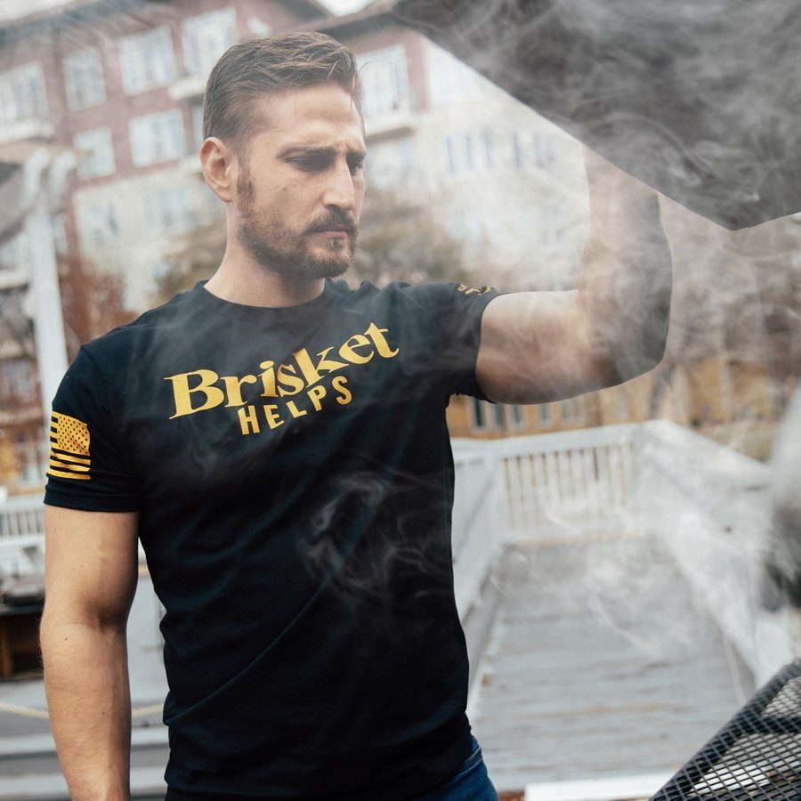 Brisket Helps T-Shirt - Black