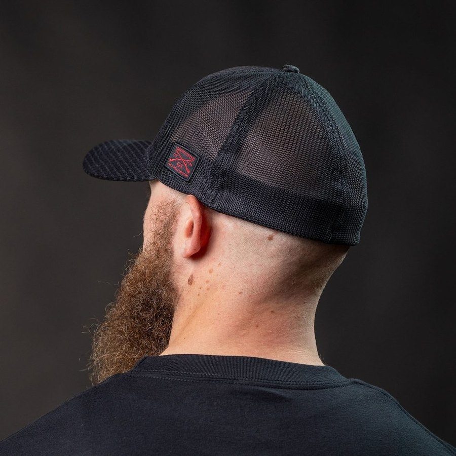 Red Blood Blue Collar® Stretch Fit Hat - Black