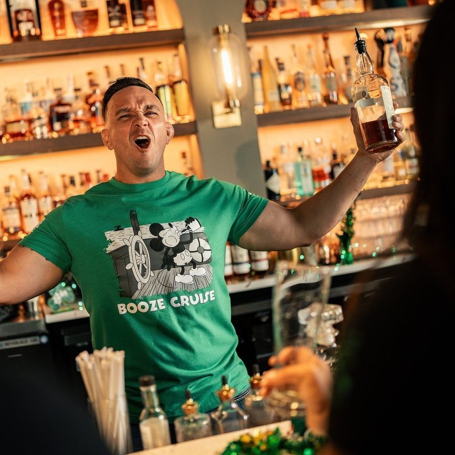 Booze Cruise T-Shirt - Kelly Green