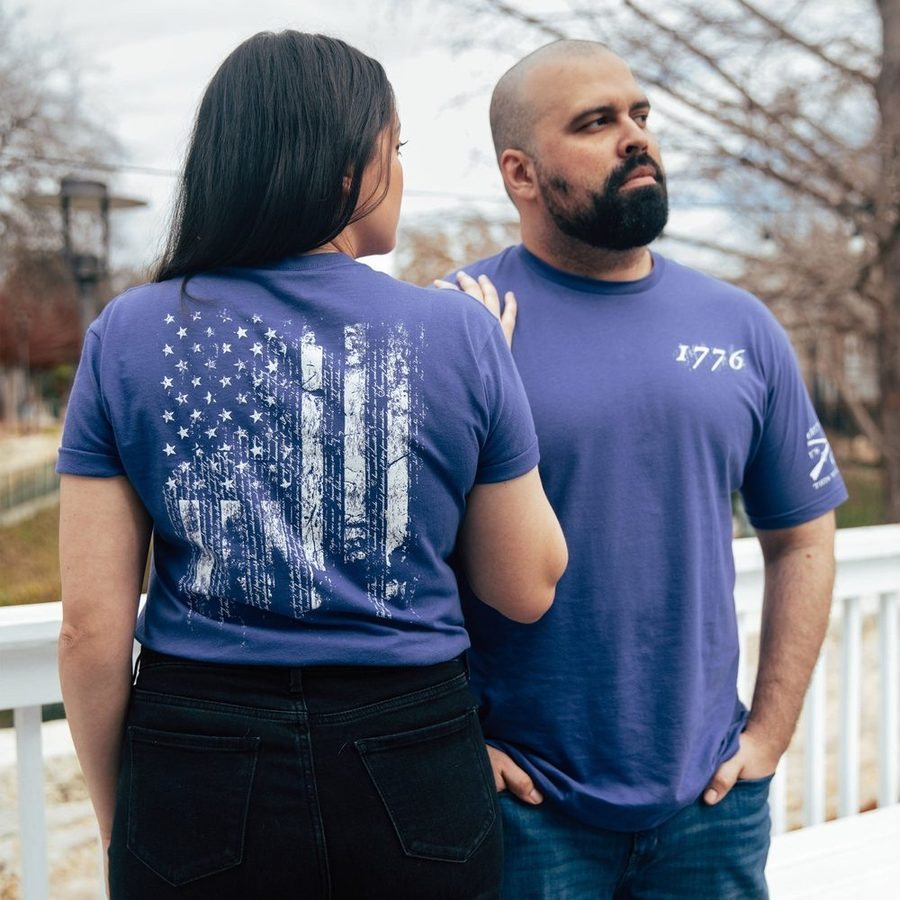 1776 Flag T-Shirt - Future Dusk